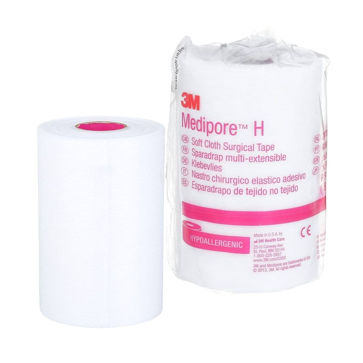 3M™ Medipore™ H pašlīmējošs neausta materiāla plāksteris rullī