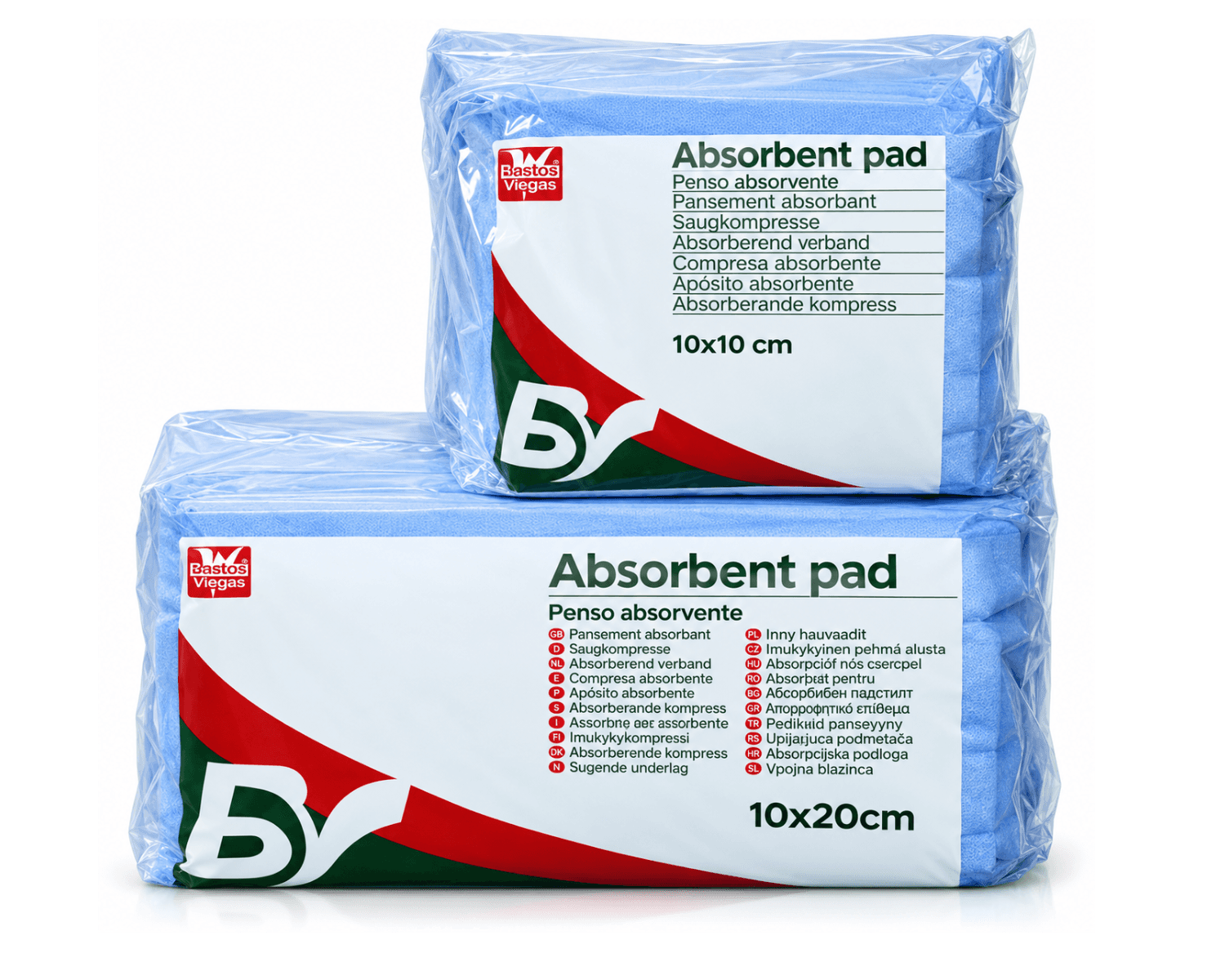 Absorbējošas paketes bez līpošas daļas, nesterilas