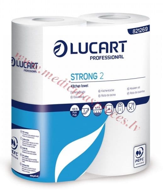 Virtuves dvielis rullī Strong Lucart 2