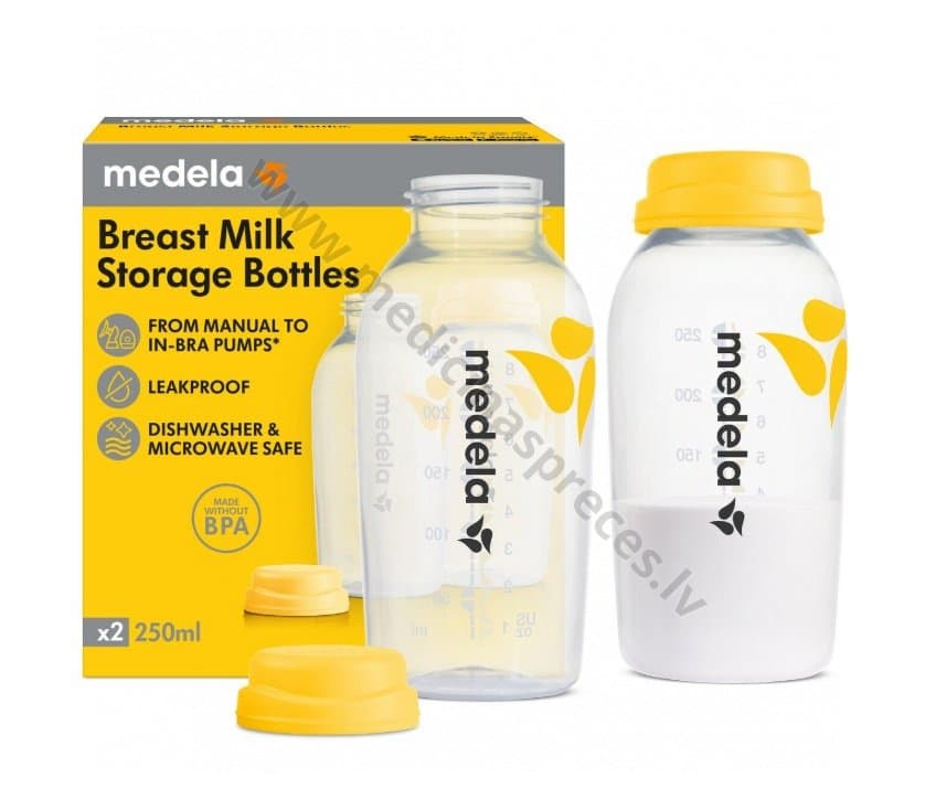 Piena pudele,250 ml/2gab  Medela