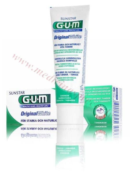 GUM Original White zobu pasta, 75ml.