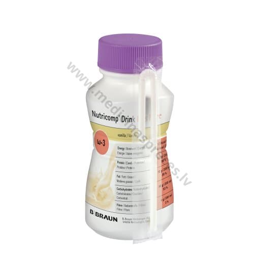Nutricomp Drink Plus Fibre 1.5 kcal/ml (nutricomp dzēriens ar šķiedrvielām), 200 ml