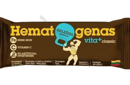 Hematogēns vita+ classic, dalāma tāfelīte, 50 gr