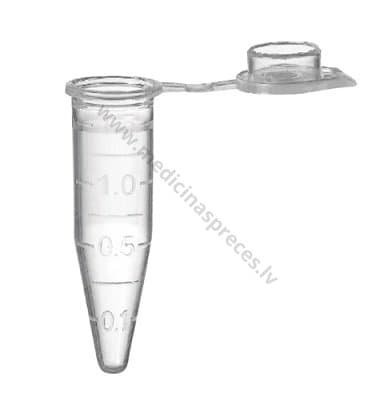 Ependorfa mēģenes 1,5ml, PP