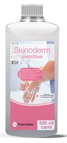 Skinoderm sensitive roku un ķermeņa mazgāšanas losjons.