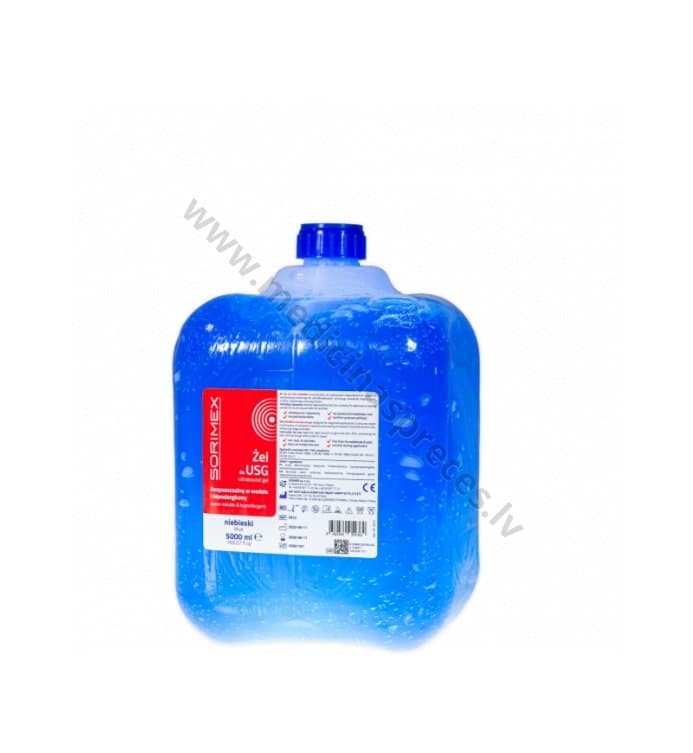 Ultraskaņas gels, iekrāsots zilā krāsā, 5L