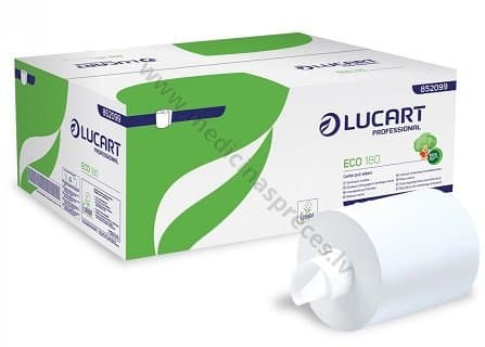 LUCART ECO 180 papīra dvielis, 2 kārtas,180 metri, perforēts,1 rullis.