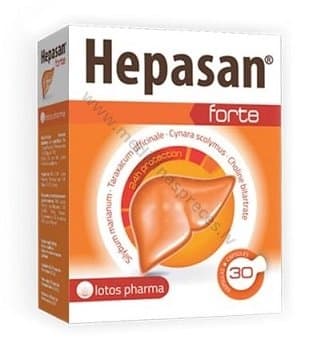 HEPASAN Forte. Iepakojumā 30 kapsulas
