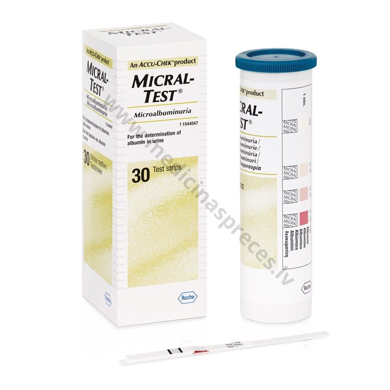 Teststrēmeles Micral-Test Iepakojumā 30 teststrēmeles