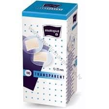 Matopat plāksteri Transparent. Iepakojumā 100 plāksteri