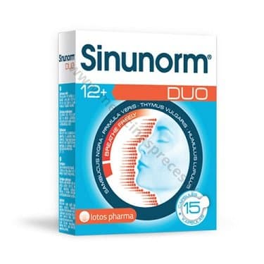 Sinunorm DUO. Iepakojumā 15 kapsulas