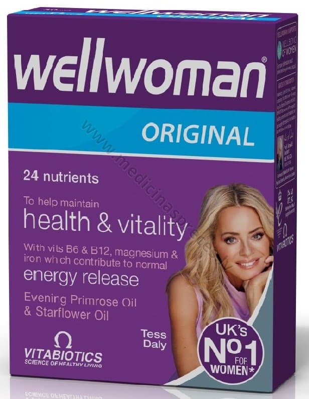 WellWoman original. Iepakojumā 30 tabletes.