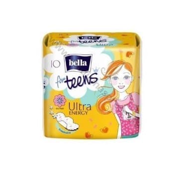 Bella for Teens Ultra Energy higiēniskās paketes. Iepakojumā 10 paketes.
