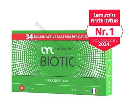 LYLBIOTIC. Iepakojumā 6 kapsulas