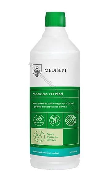 Mediclean 113 Panel Koka un parketa grīdu ikdienas kopšanas līdzeklis, 1 litrs.
