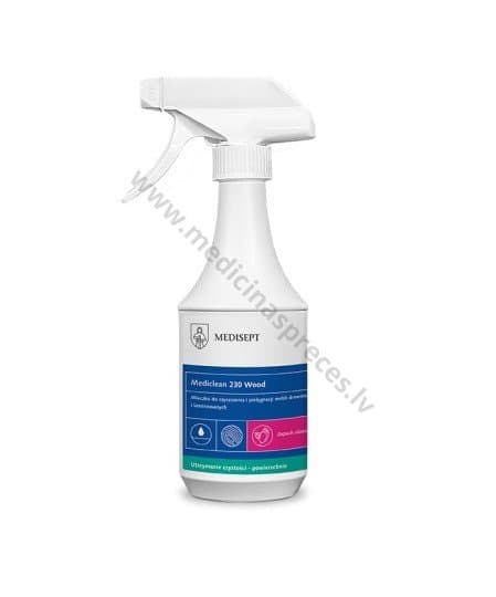 Mediclean 230 Wood Emulsija mēbeļu tīrīšanai un uzturēšanai, 500 ml.