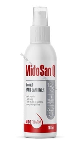 Mido San Q šķidrs roku dezinfekcijas līdzeklis, 100ml.