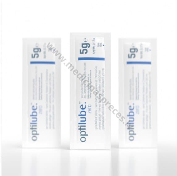 OptiLube sterils lubrikants 5 ml paciņā.