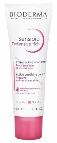 BIODERMA Sensibio Defensive Rich krēms, 40 ml.