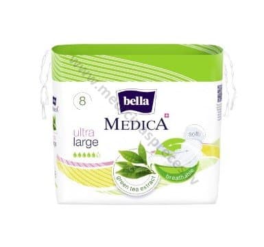 Bella Medica Ultra Large higiēniskās paketes. Iepakojumā 8 gab.