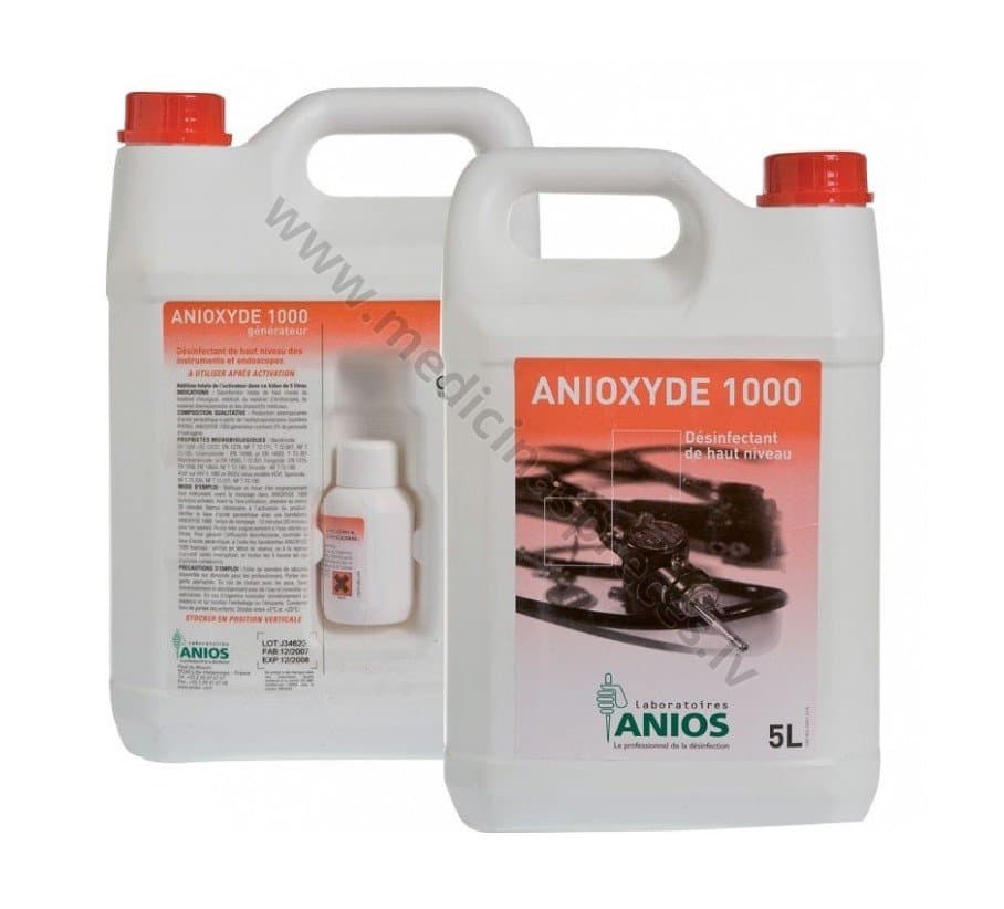 ANIOXYDE 1000 LD augsta līmeņa dezinfekcijas līdzeklis.