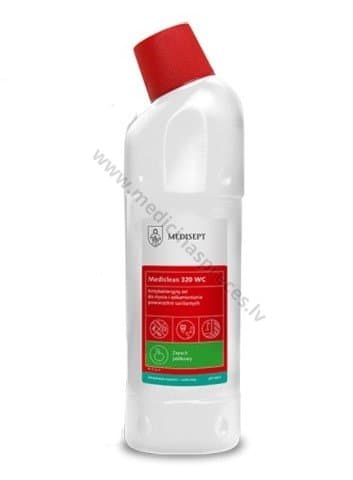 Mediclean 320 WC Antibakteriāls gēls sanitāro mezglu tīrīšanai, 750 ml.