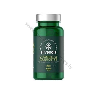 VITAMIN C & QUERCETIN. Iepakojumā 120 kapsulas.