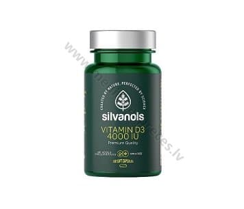 VITAMIN D3 4000 IU. Iepakojumā 120 kapsulas.
