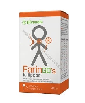 FarinGo’s lollipops. Iepakojumā 5 ledenes.