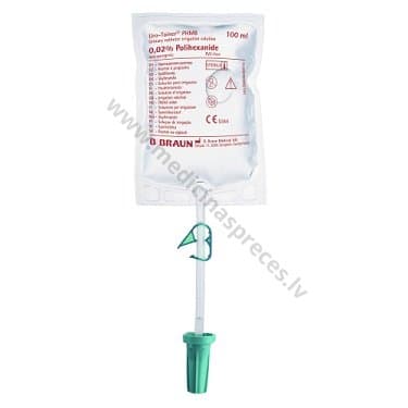 URO-Tainer PHMB (Polihexanide 0.02%) sterils šķīdums urīnpūšļa katetra aprūpei, 100 ml