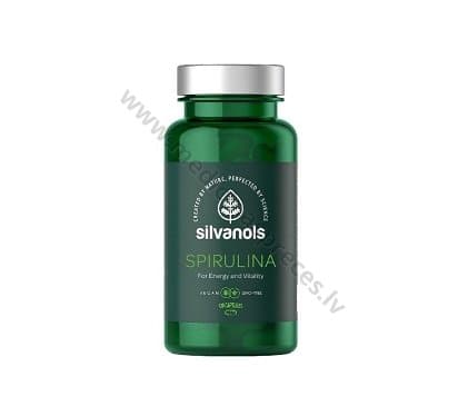 SPIRULINA. Iepakojumā 100 kapsulas.