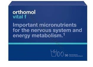ORTHOMOL VITAL F. Iepakojumā 30 dienu devas.