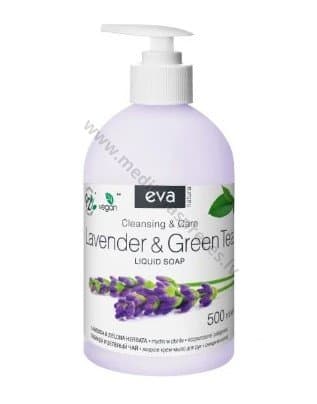Eva Natura krēmveida roku ziepes Lavender&Green Tea, 500 ml.