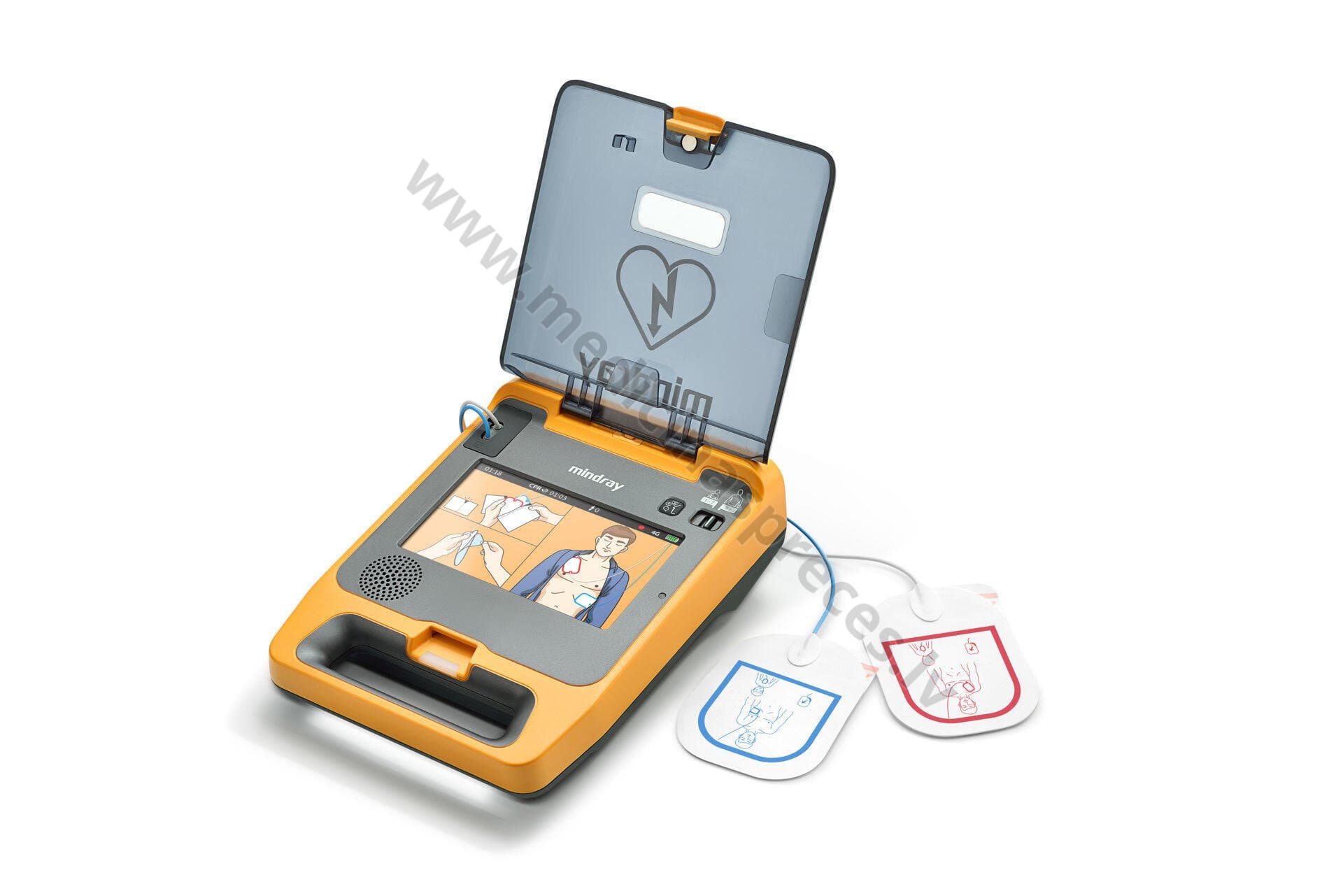 Defibrilators Beneheart C2 ar krāsu displeju (pilnībā automātisks)