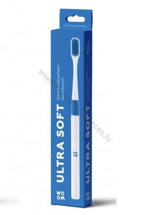 Zobu birste WOOM Ultra Soft zila