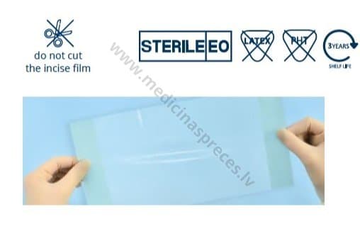 ELASTOFILM poliuretāna incīziju plēve, sterila.
