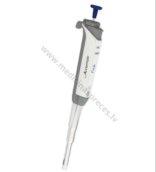 Accumax FAB mehāniskā mikropipete, regulējama.