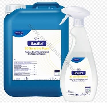 Bacillol 30 Foam, ātras iedarbības dezinfekcijas līdzeklis uz spirta bāzes, īpaši jūtīgām virsmām.