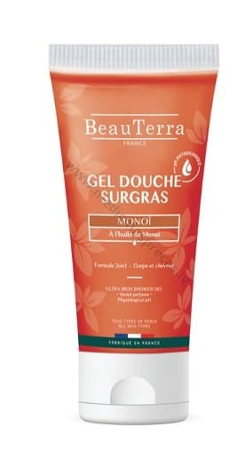 Dušas gēls ar Monoi eļļu 200 ml, BeauTerra.