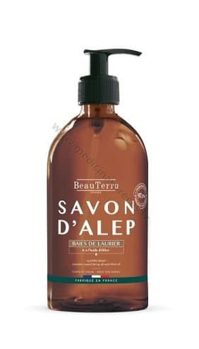 Ziepes rokām un ķermenim ALEPO ar lauru eļļu 500 ml, BeauTerra.