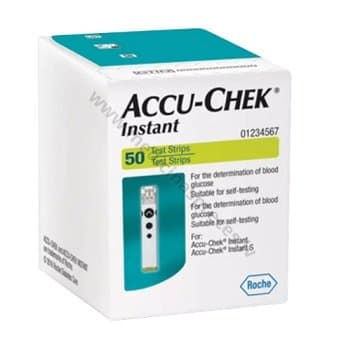 ACCU-CHEK Instant Teststrēmeles diabēta paškontrolei.