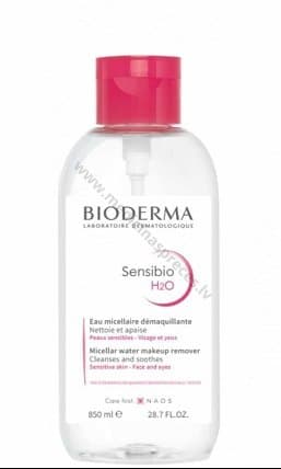 BIODERMA Sensibio H2O ar pumpi, 850 ml