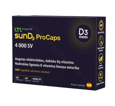 LYL sunD3 ProCaps, 60 kapsulas