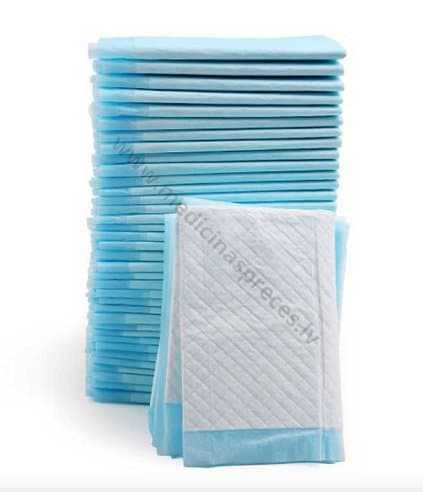 Palags absorbējošais 60 cm x 60 cm. Iepakojumā 15 gabali
