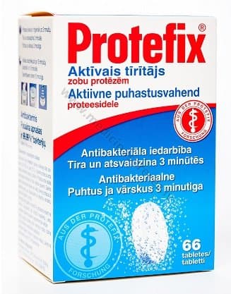 Aktīvais tīrītājs zobu protēzēm Protefix