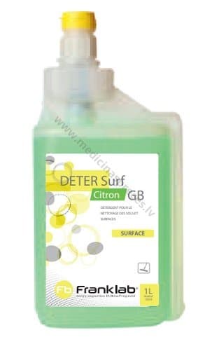 DeterSurf Citron, neitrāls tīrīšanas līdzeklis grīdām un virsmām, koncentrāts, 1L.