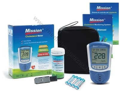 MISSION Cholesterol Meter holesterīna un lipīdu mērīšanas ierīce