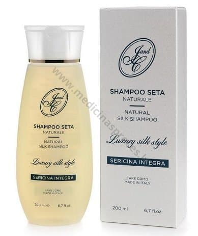 SERICINA dabīgs šampūns ar zīdu, 200 ml