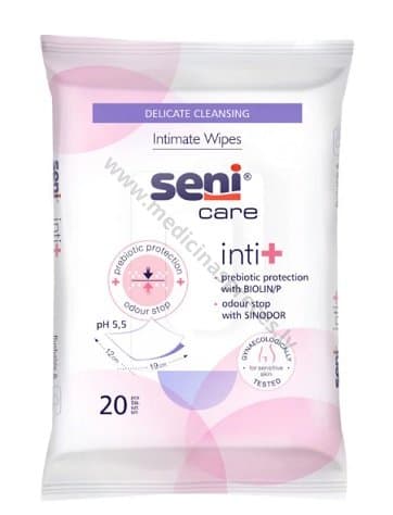 Seni Care Inti+ mitrās salvetes intīmai higiēnai