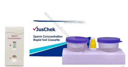 Spermas koncentrācijas noteikšanas tests, kasete
